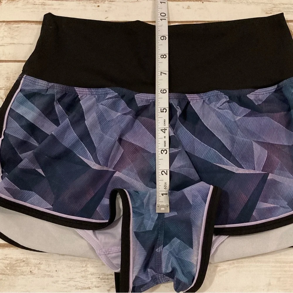LULULEMON DROP IT LOW SHORT PRETTY PRISM MULTI BLACK LILAC SIZE 6 - Picture 5 of 13